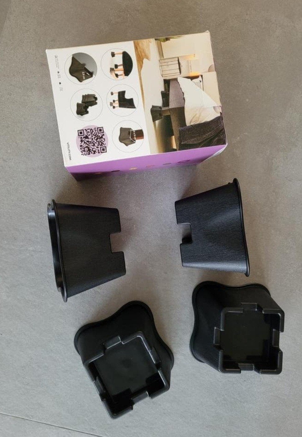 Vitility Meubelverhogers 10 cm - 1 set van 4, Ophalen of Verzenden, Nieuw