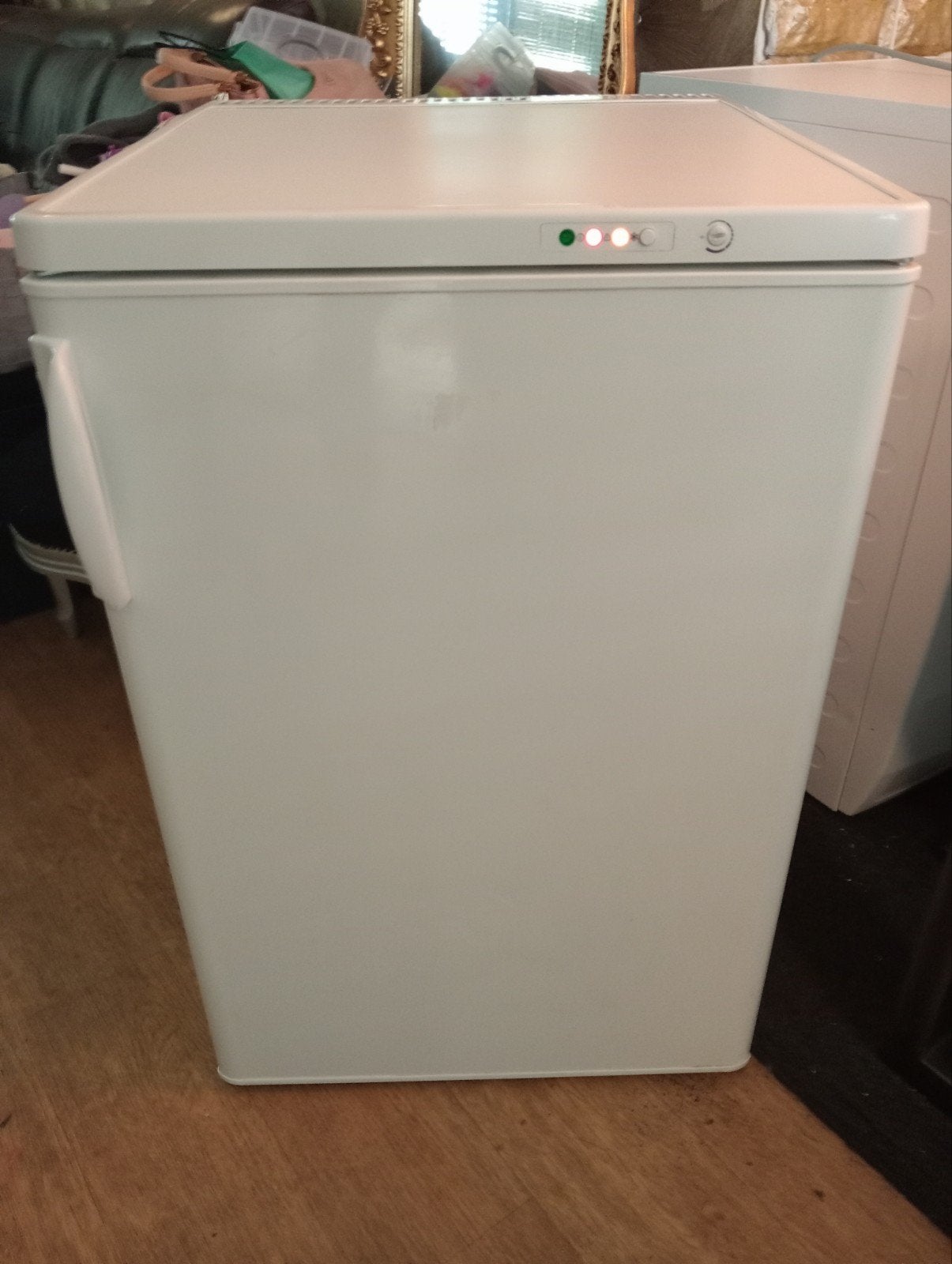 Zanussi vriezer met 3 doorzichtige laden zie foto,,s, Witgoed en Apparatuur, Vriezers en Diepvrieskisten, Ophalen, Gebruikt, Minder dan 60 cm
