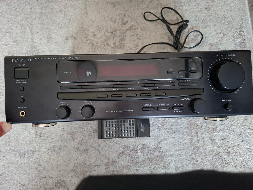 Kenwood AM-FM Tuner-Versterker KR-A 4050, Gebruikt, 60 tot 120 watt, Stereo, Ophalen