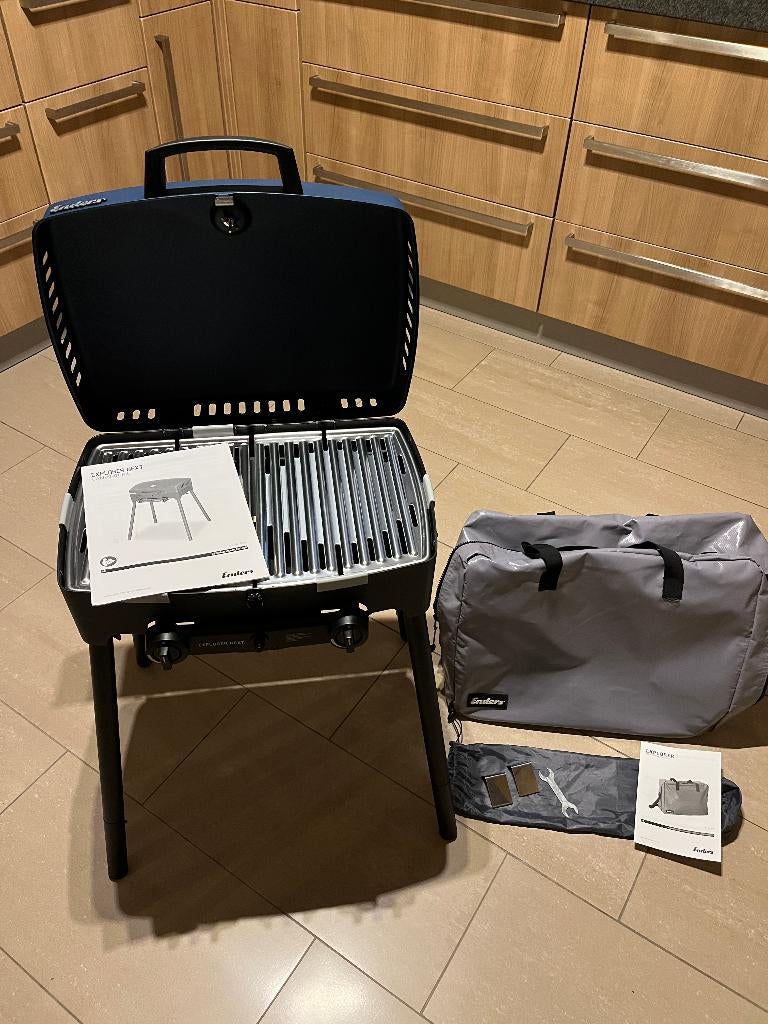 ENDERS EXPLORER NEXT BBQ, 2X GIETIJZER PLAAT + TRANSPORTTAS, Ophalen of Verzenden, Zo goed als nieuw