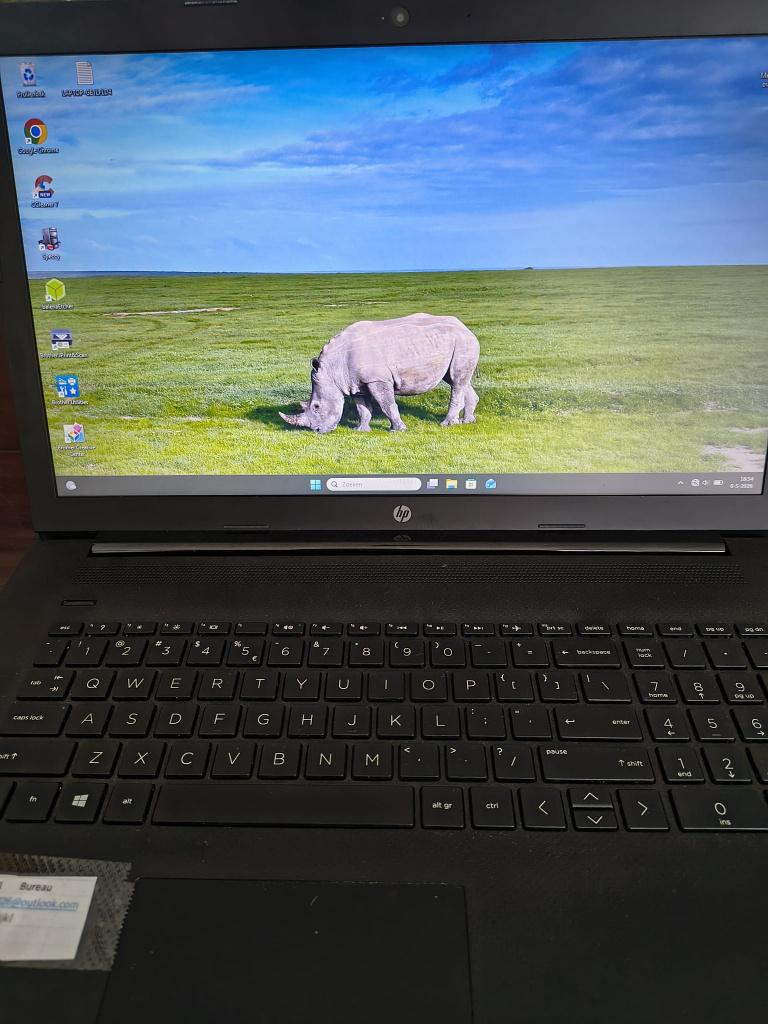 HP 17 Laptop (Ryzen 3, 8GB, SSD) + Brother WiFi Printer, Ophalen, Gebruikt, Brother all in one printer, Inkjetprinter