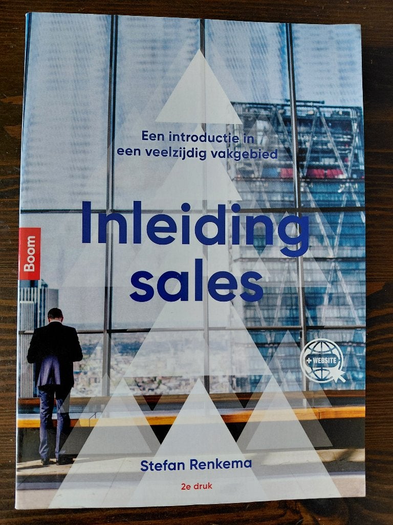 Inleiding sales, Ophalen of Verzenden, Zo goed als nieuw, Economie en Marketing, Stefan Renkema