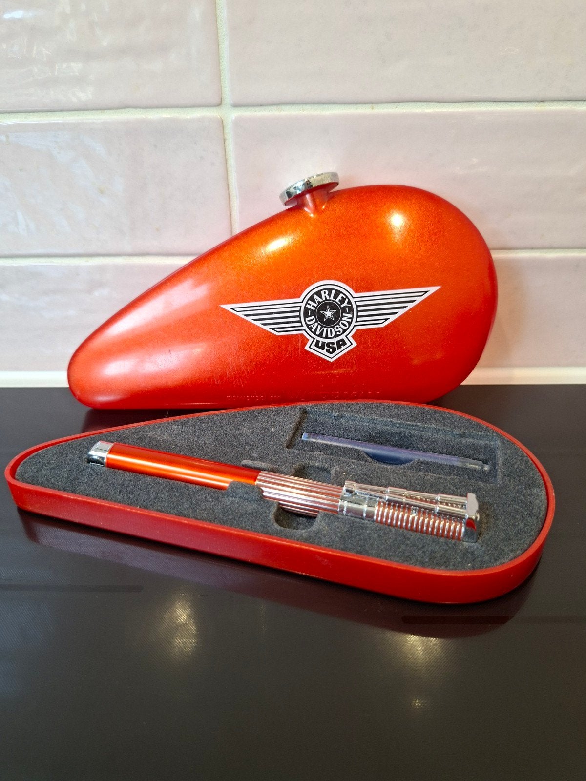 waterman vulpen Harley Davidson fat boy, Ophalen of Verzenden, Zo goed als nieuw