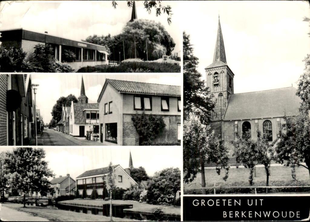 Berkenwoude - Kerk - Dorpsgezichten, Verzamelen, Ophalen of Verzenden, 1980 tot heden, Gelopen, Zuid-Holland