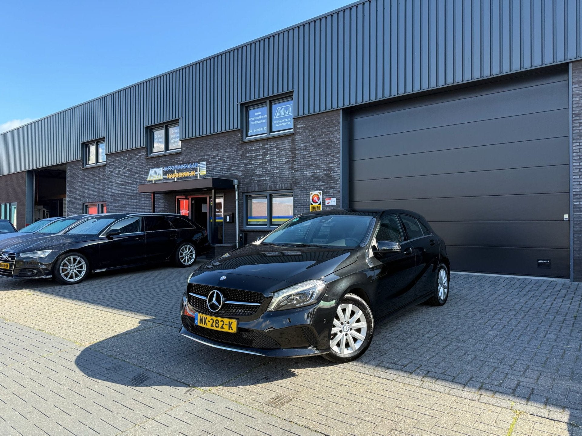 Mercedes-Benz A-Klasse 160 Ambition | 2E EIGENAAR | 3/6/12MN, Auto's, 4 cilinders, Leder en Stof, Zwart, Bedrijf