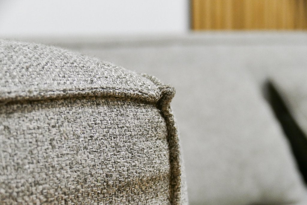 Foto 10 van Hoekbank Grijs Met Chaise Longue Woood Bean [Refurbished]