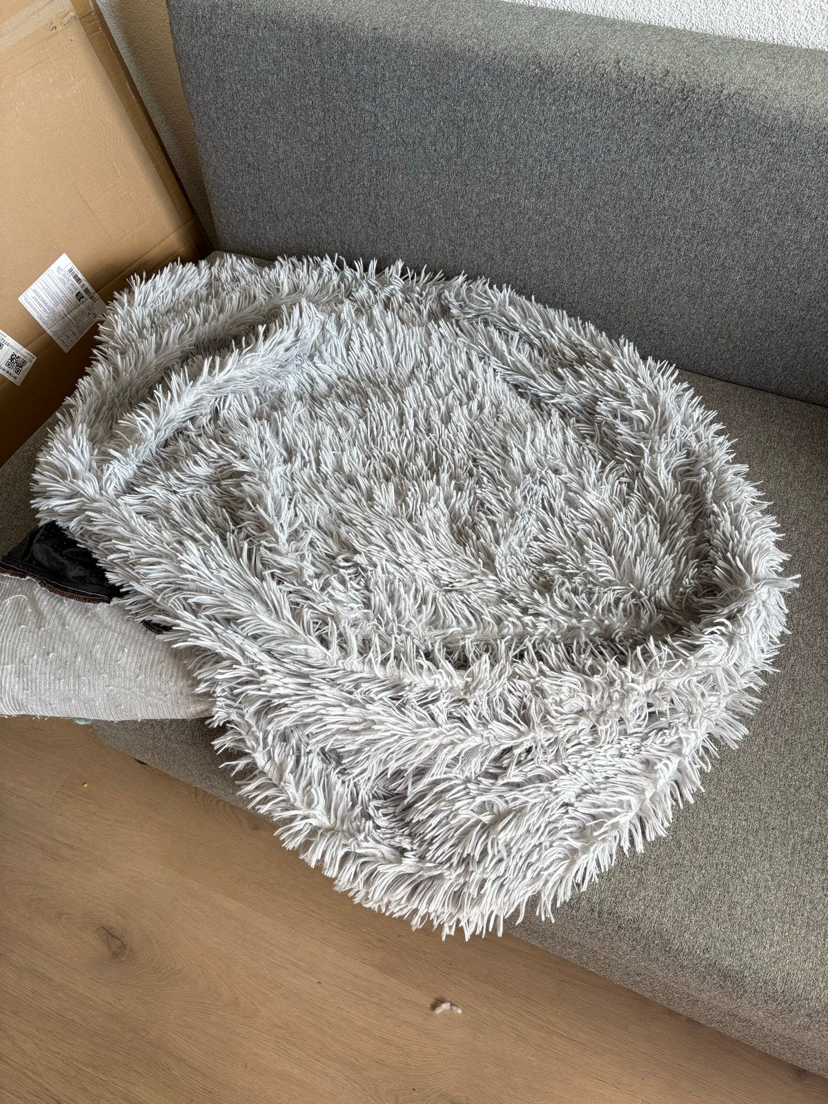 2 fluffy hoezen voor hondendonut (70cm), Ophalen, Zo goed als nieuw, Pluche