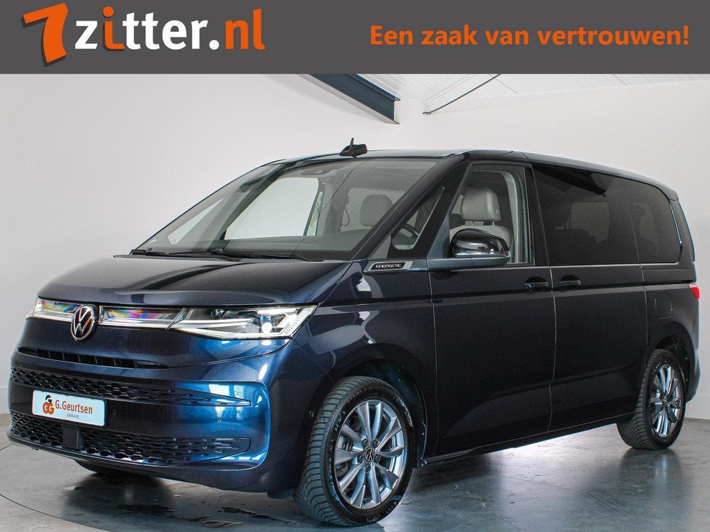 Volkswagen Multivan 1.4 eHybrid L1H1 Energetic 7-Persoons, P, Blauw, 7 stoelen, Hybride Elektrisch/Benzine, 1600 kg