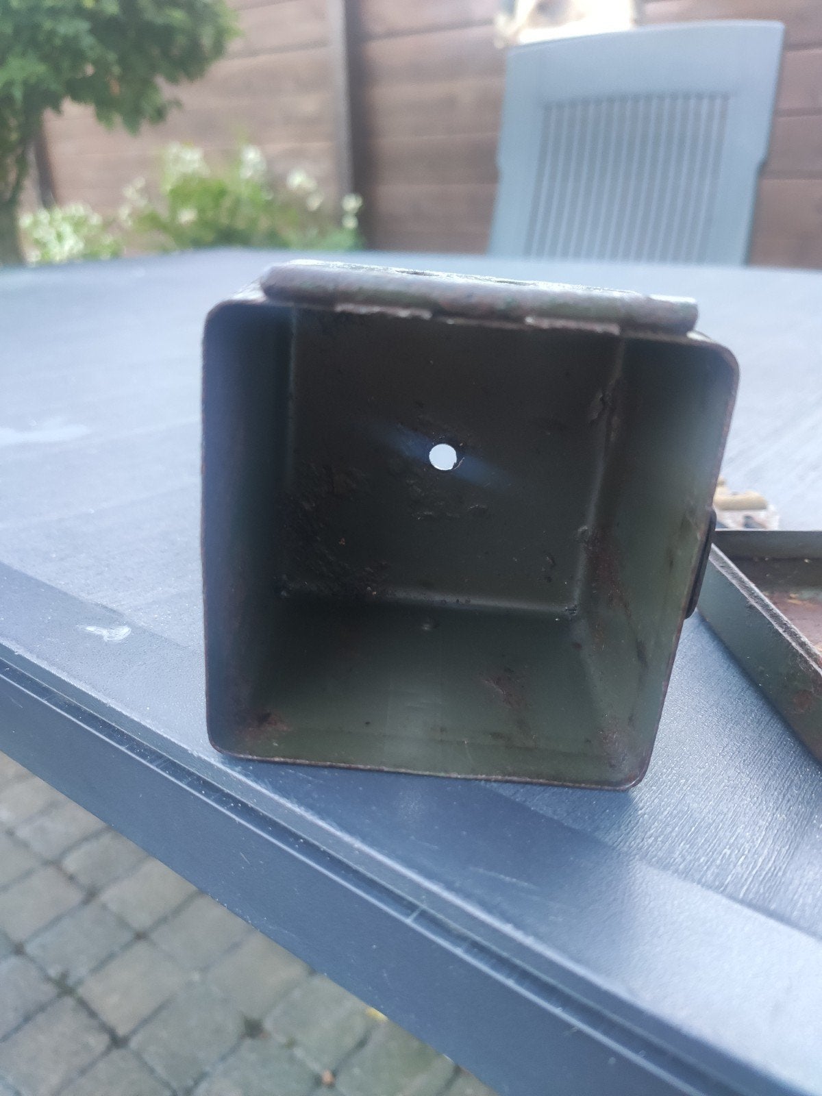 Duits optics  voeding box uit ww2, Ophalen of Verzenden, Duitsland, Hulzen of Bodemvondsten