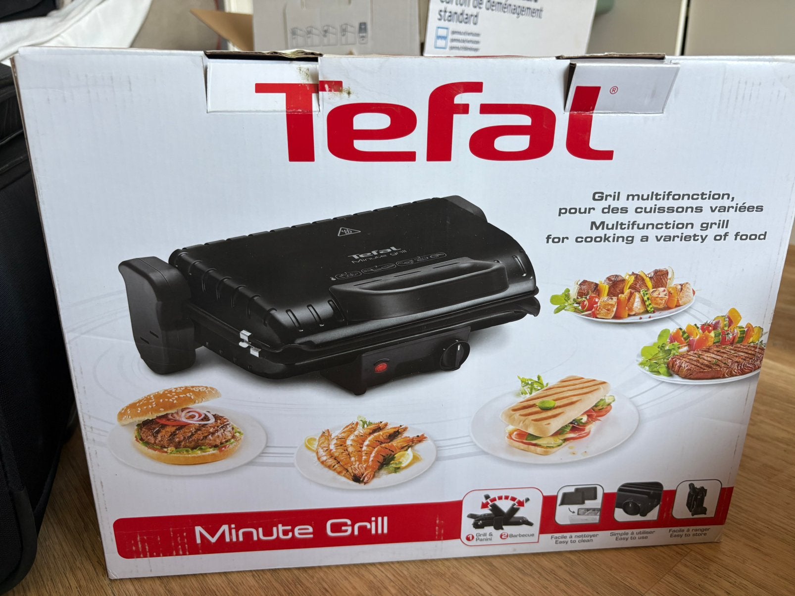 Tefal Minute Grill (GC205816), Ophalen, Zo goed als nieuw