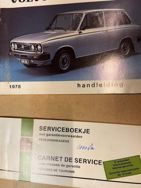 instructieboek Volvo 66 van 1978, Onbekend, Volvo, Ophalen of Verzenden, Zo goed als nieuw
