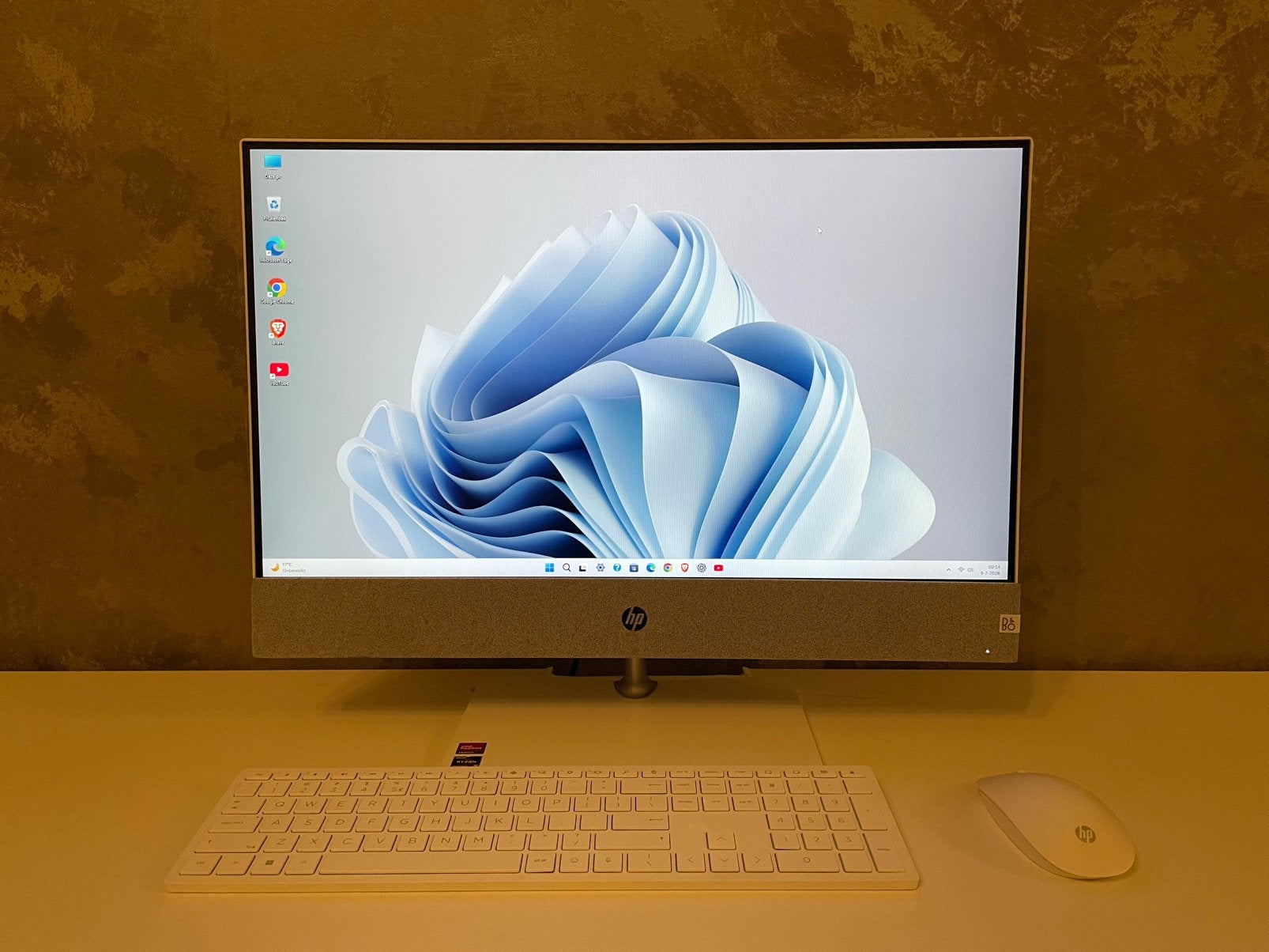 HP Pavilion 24 inch all in one pc•Amd Ryzen 5•16GB•512GB, Computers en Software, Desktop Pc's, Met monitor, Ophalen of Verzenden