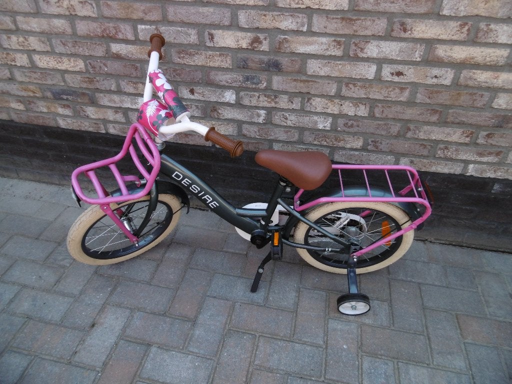 kinderfiets 16inch   meisje, Ophalen, Gebruikt, Terugtraprem, 16 tot 20 inch
