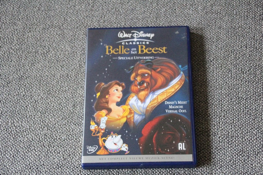 DVD Belle en het Beest Disney classics speciale uitvoering., Animatie, Ophalen of Verzenden, Zo goed als nieuw, Alle leeftijden