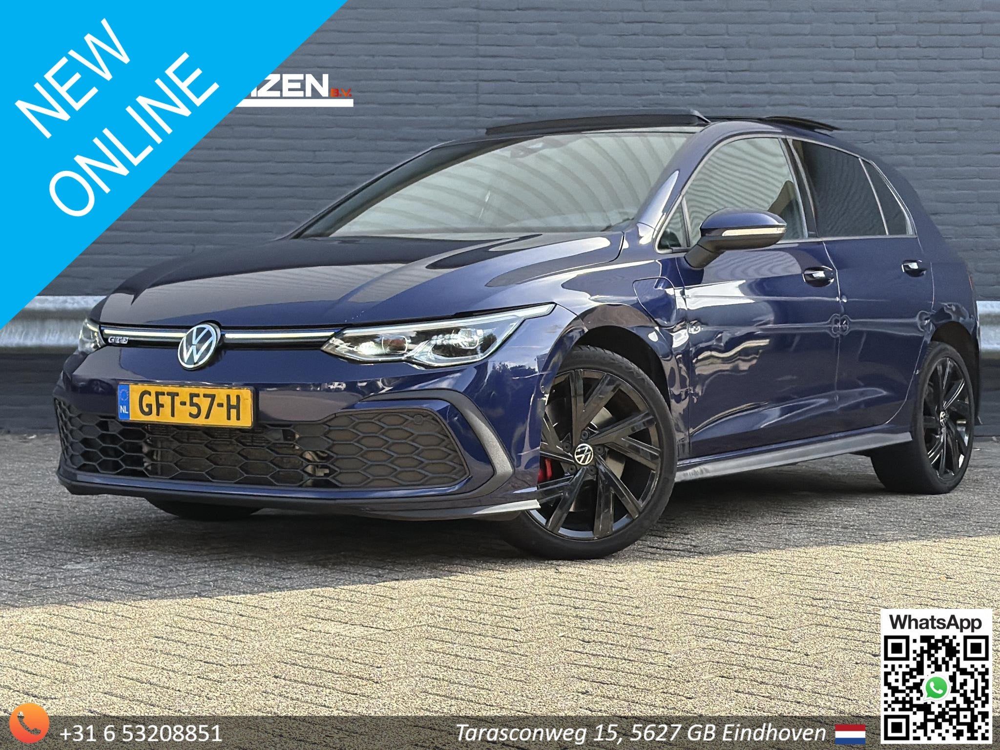 Volkswagen Golf 1.4 eHybrid GTE | € 12.350,- NETTO! | Pano, Auto's, Gebruikt, Euro 6, 4 cilinders, Blauw