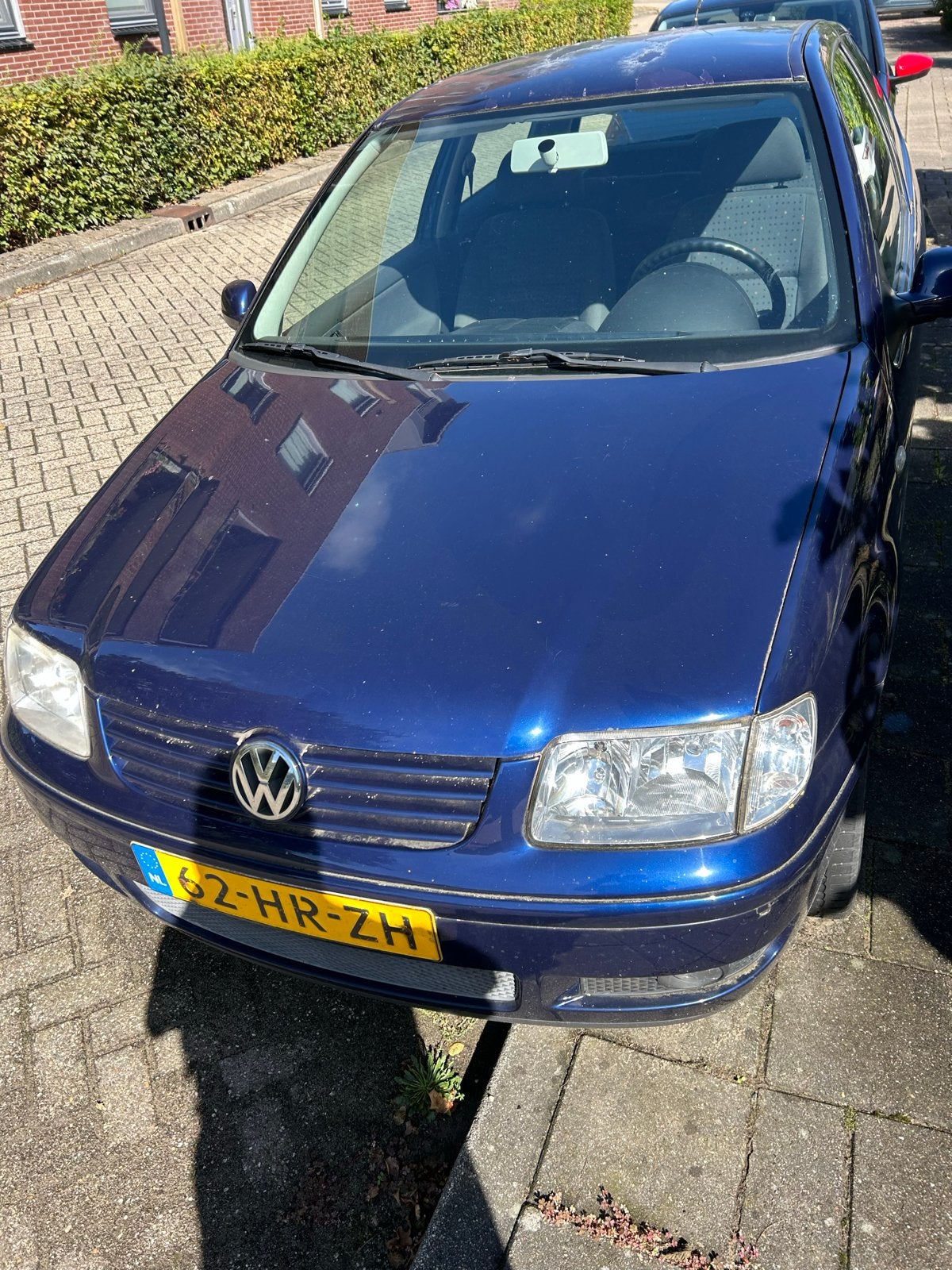 Volkswagen Polo 1.4 44KW 2001 Blauw, Voorwielaandrijving, 450 kg, 31 €/maand, 4 cilinders