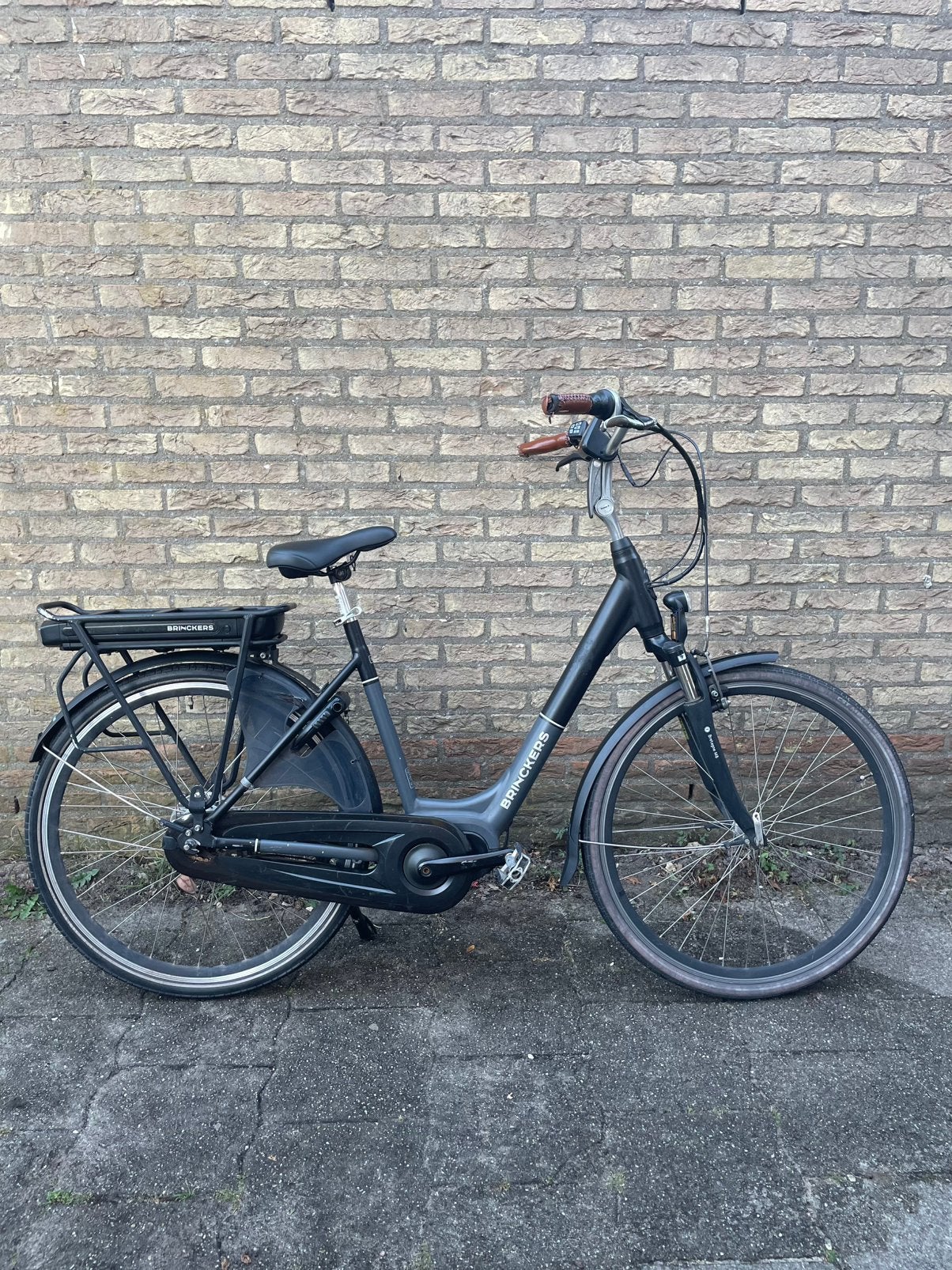 Brinckers Elektrische Fiets E-bike 28 inch Zwart, Ophalen, Gebruikt, 47 tot 51 cm, Brinckers