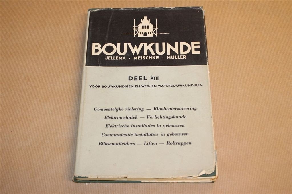 Bouwkunde Deel 8 - Jellema - 1965, Ophalen of Verzenden, Gelezen, Bouwkunde