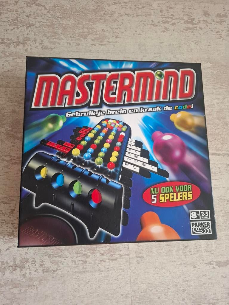 Mastermind Bordspel - Kraak de Code! Mooi spel, Vijf spelers of meer, Ophalen of Verzenden, Zo goed als nieuw, Parker