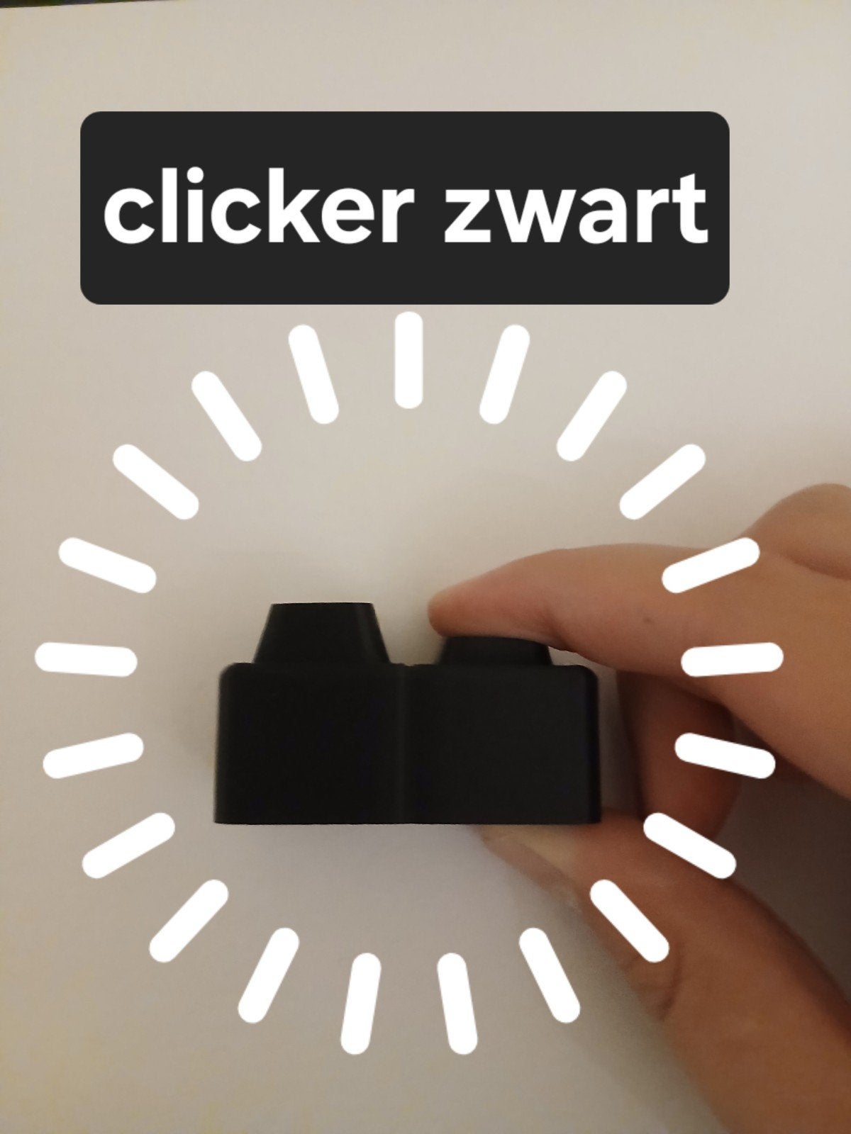 fidget clicker zwart, Verzamelen, Verzenden, Nieuw