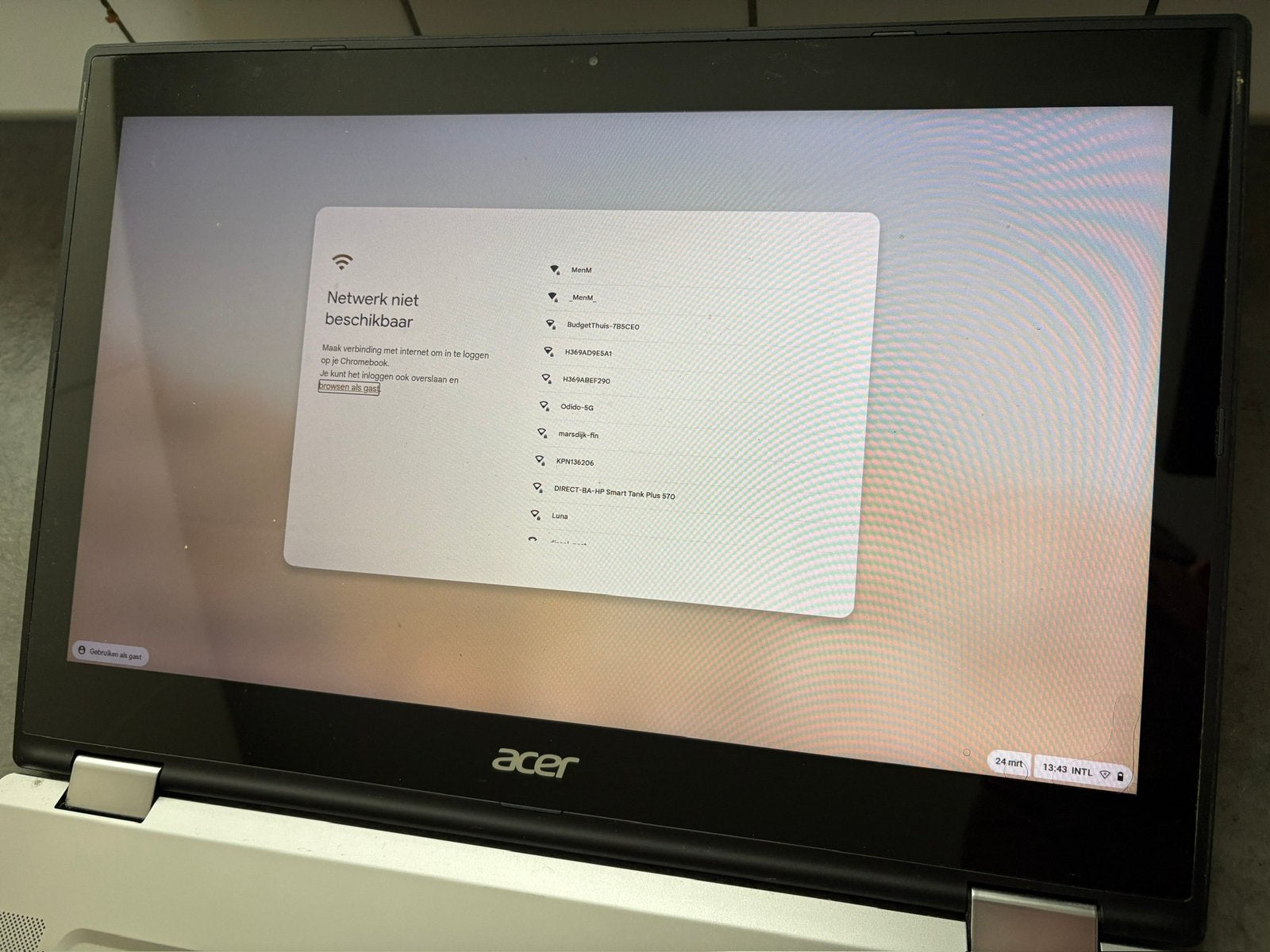 Acer Chromebook (CP315), Computers en Software, Chromebooks, Gebruikt, 15 inch, 8 GB, 64 GB, Qwerty, Touchscreen, Ophalen of Verzenden