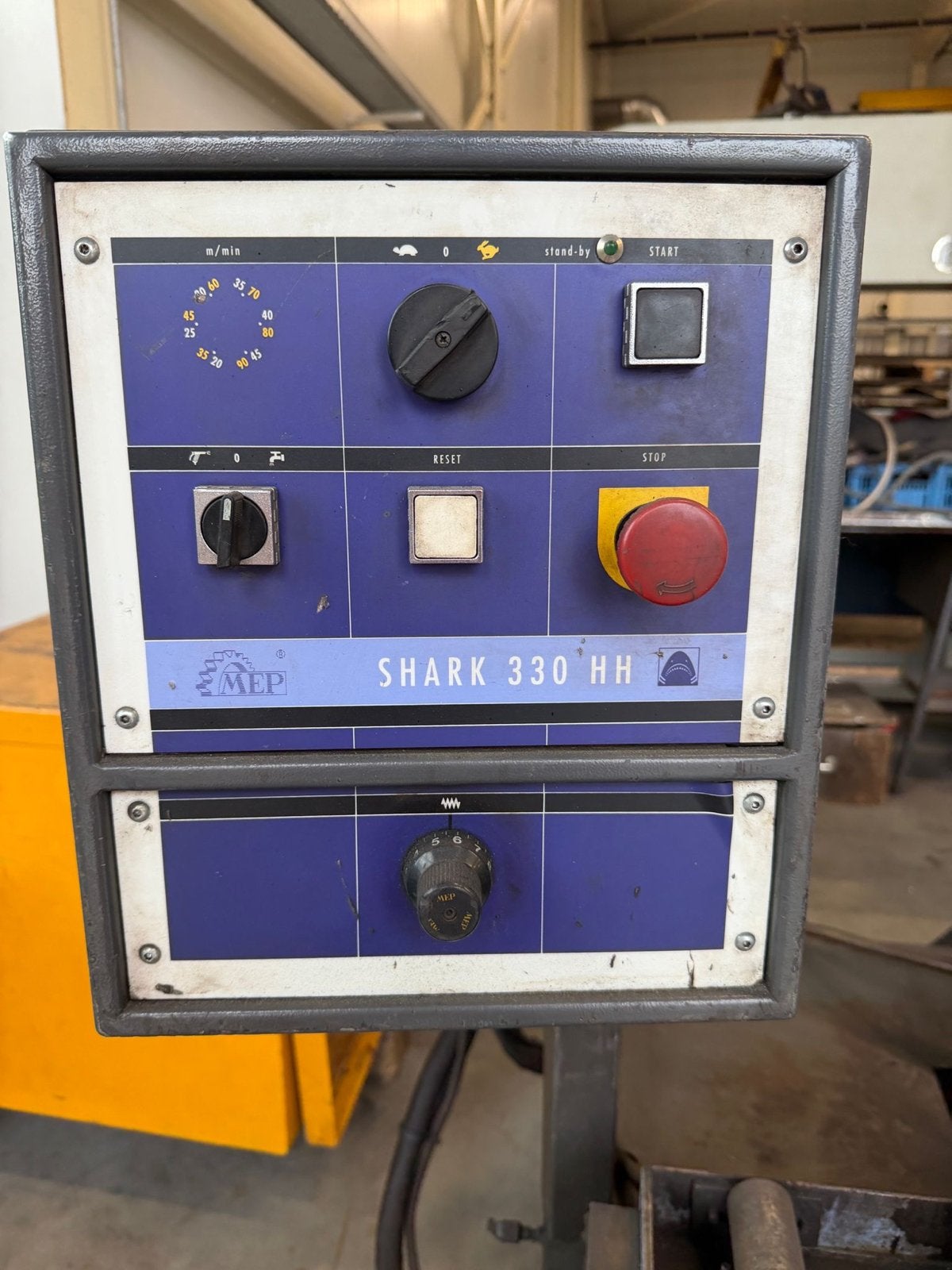 MEP Shark 330 HH bandzaagmachine met rollenbaan, Ophalen of Verzenden