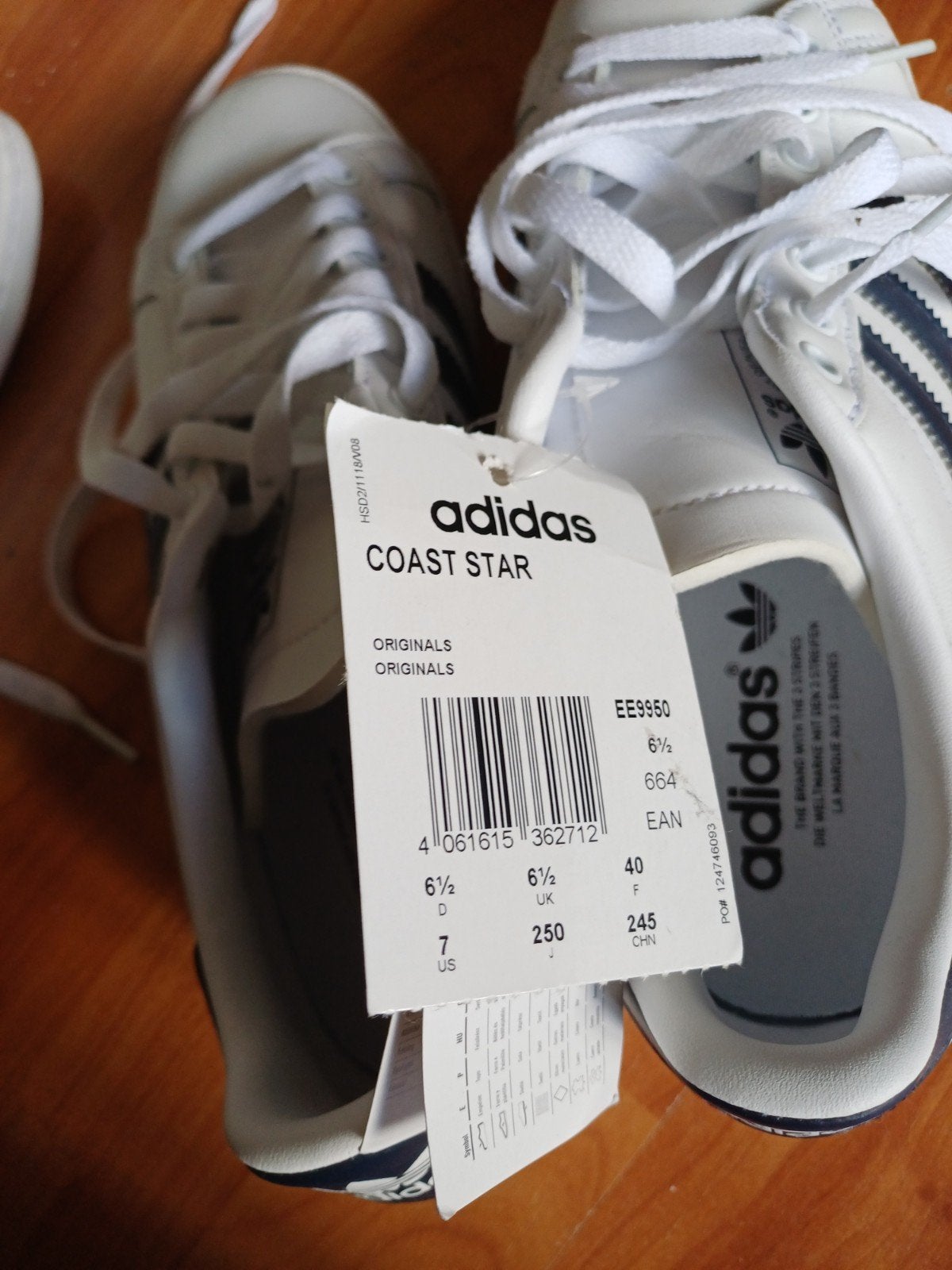 Adidas Coast Star sneakers - Maat 40 - Nieuw met kaartjes, Ophalen, Adidas, Wit, Nieuw