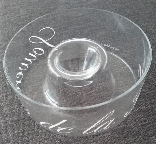 Riviera Maison schaal, Schaal, Rond, Ophalen of Verzenden, Glas