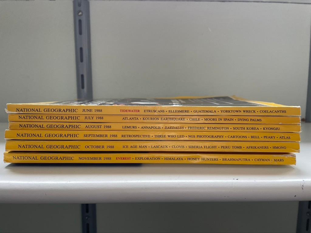 National Geographic Magazine jaargang 1988, Ophalen of Verzenden, Zo goed als nieuw, Wetenschap en Natuur
