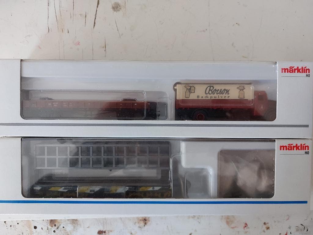 2 Marklin Wagens een laagvloer en een zwaarlast, Wisselstroom, Ophalen of Verzenden, Märklin, Nieuw