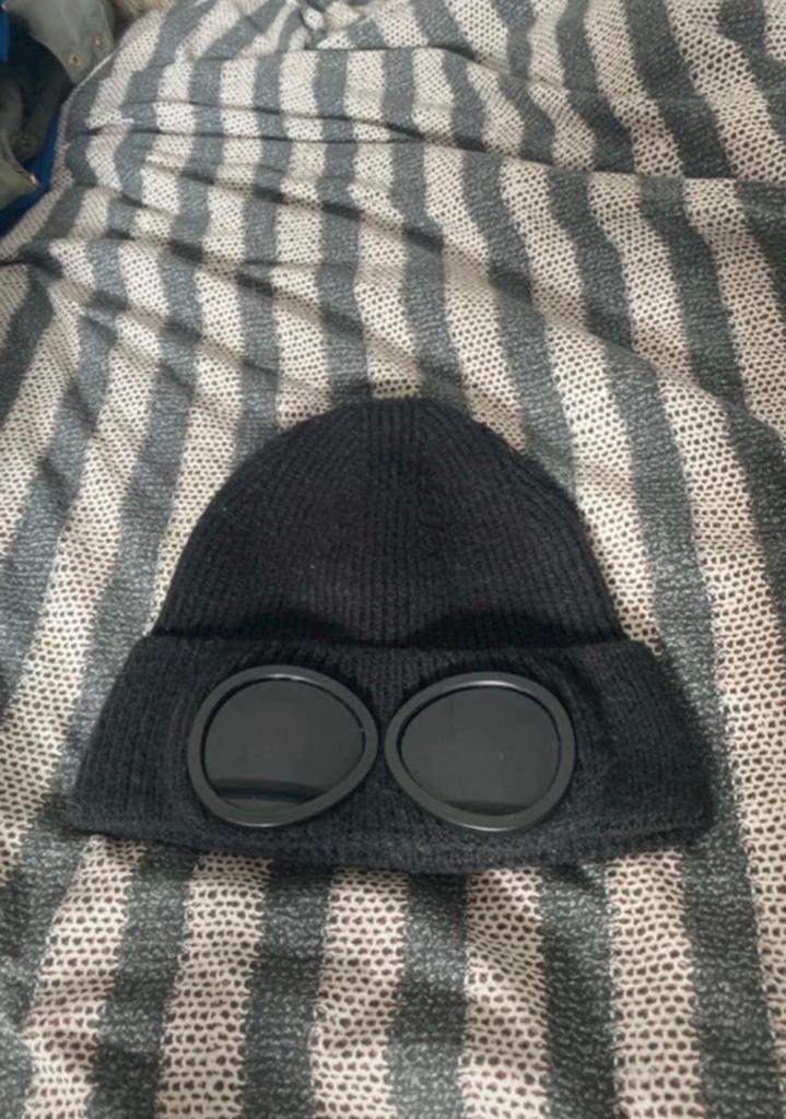CP Company Muts met Goggles - Zwart, Ophalen of Verzenden, Zo goed als nieuw, One size fits all, Hoed
