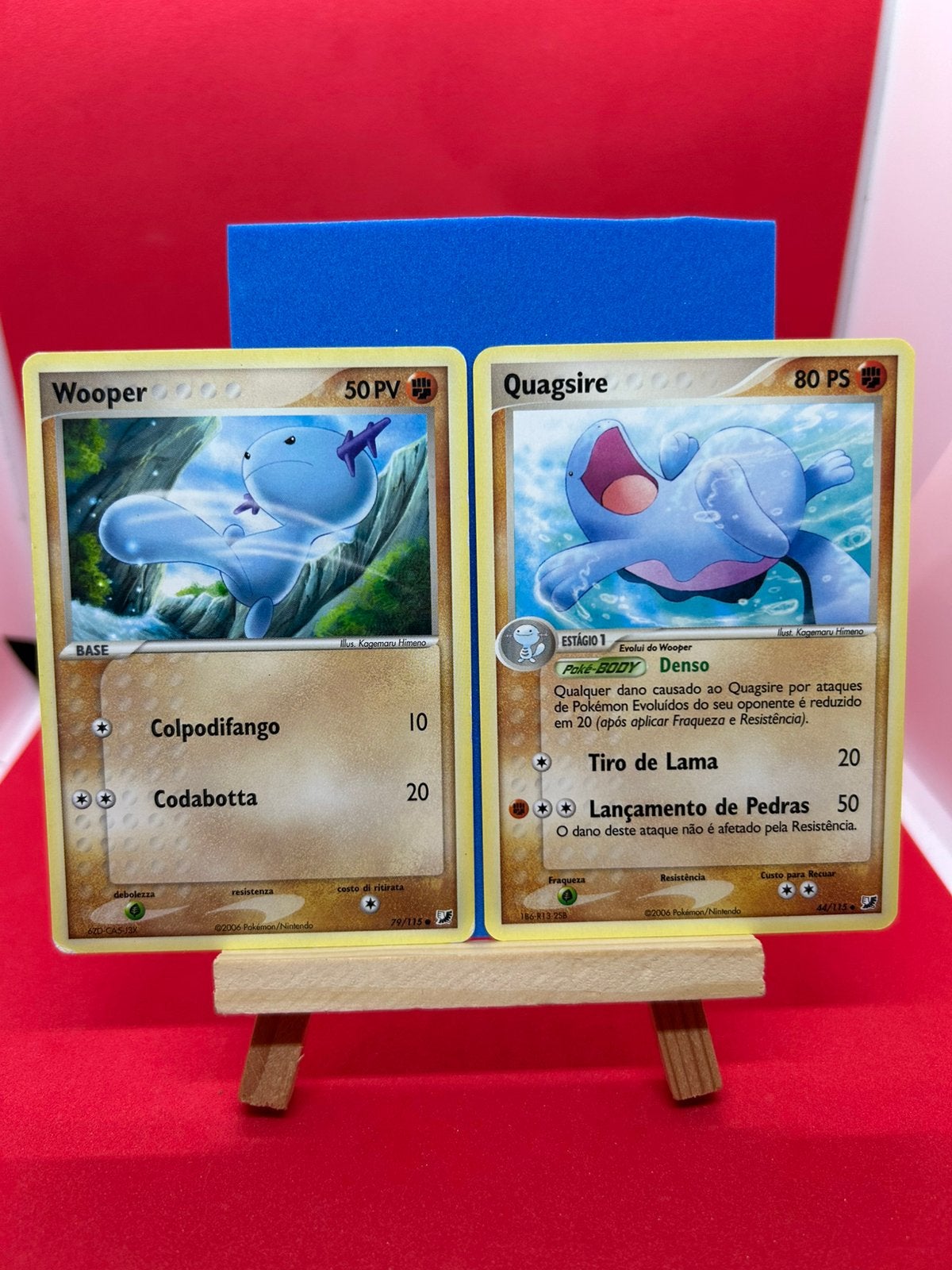 Wooper & Quagsire EX Unseen Forces Italiaans Portugees, Ophalen of Verzenden, Zo goed als nieuw, Meerdere kaarten