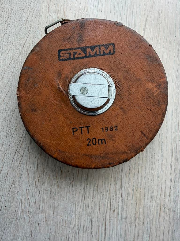 Oude PTT rolmaat van 20 mtr uit 1982, Antiek en Kunst, Ophalen of Verzenden