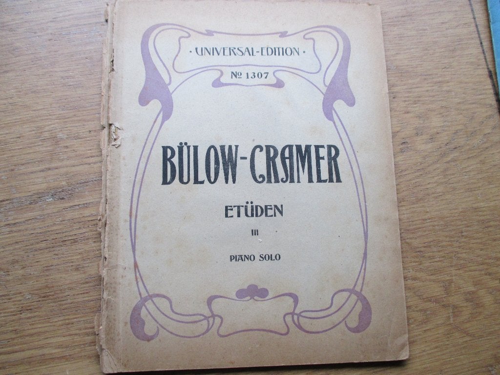 Bülow-cramer etuden - 3 -- piano, Muziek en Instrumenten, Gebruikt, Klassiek, Ophalen of Verzenden, Artiest of Componist