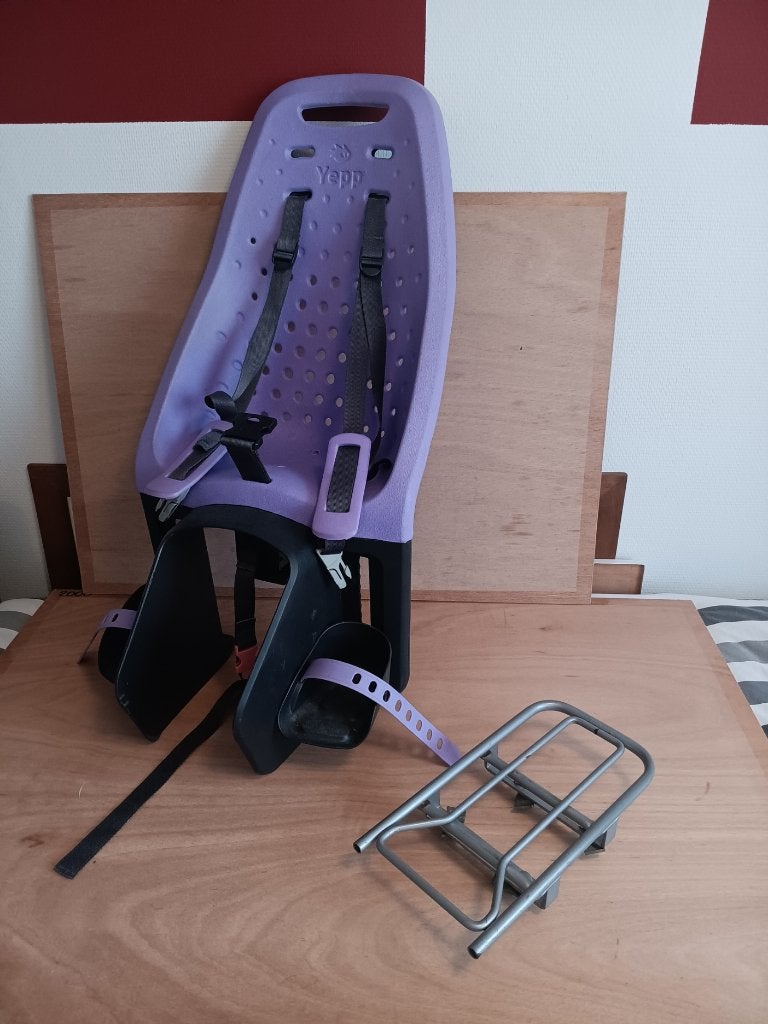 Fietsstoeltje Yepp achter met adapter, Fietsen en Brommers, Ophalen, Achterzitje, Yepp, 0 t/m 18 kg