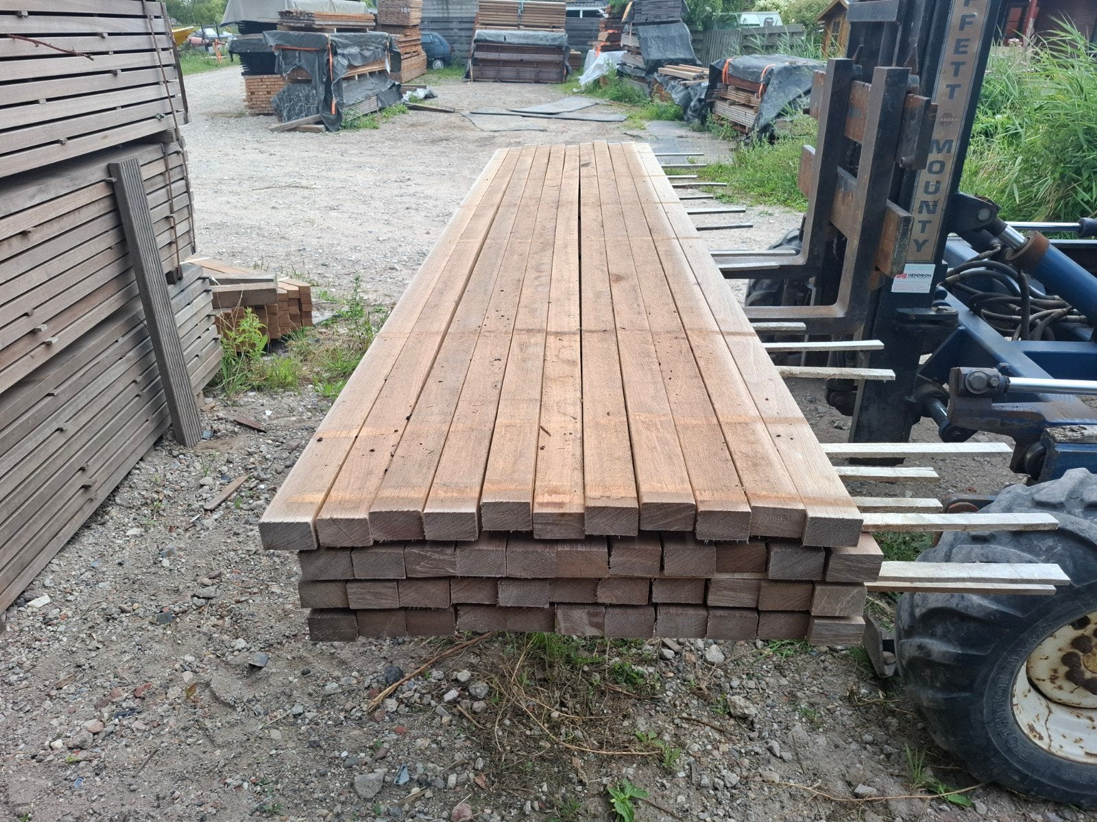 hardhout regels balken 310 cm geschaafd bezorgen moge, Tuin en Terras, Ophalen, Nieuw, Hardhout, 250 cm of meer