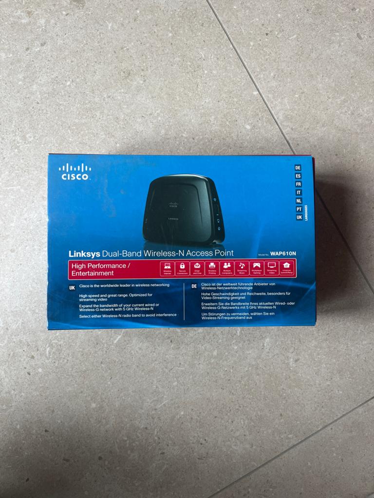 Het Linksys WAP610N-EU dual-band access point, Computers en Software, Accesspoints, Ophalen of Verzenden, Linksys