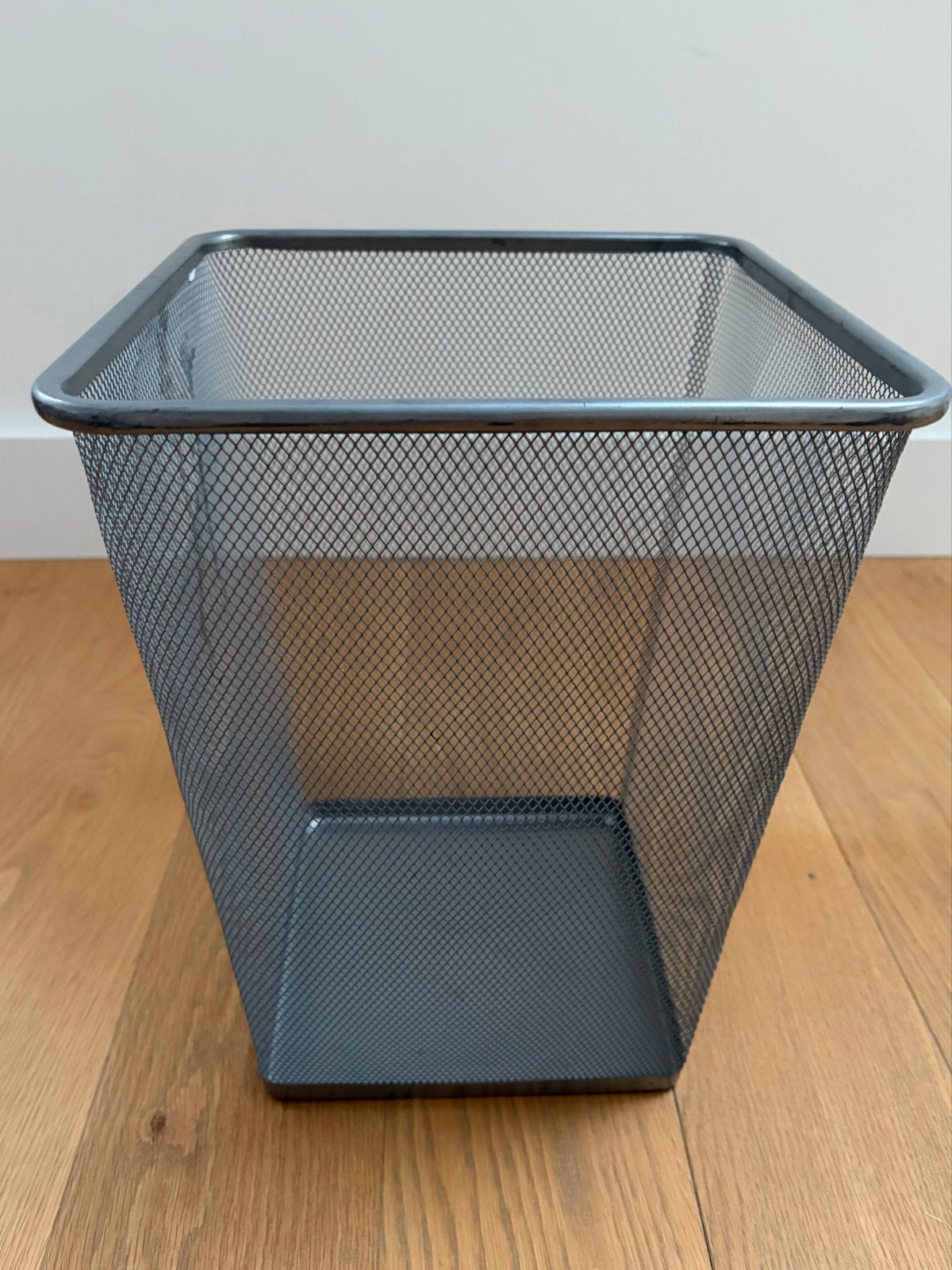 IKEA DOKUMENT metal mesh wastepaper basket 27x27x35 cm, Ophalen, Gebruikt, Metaal, 5 – 50