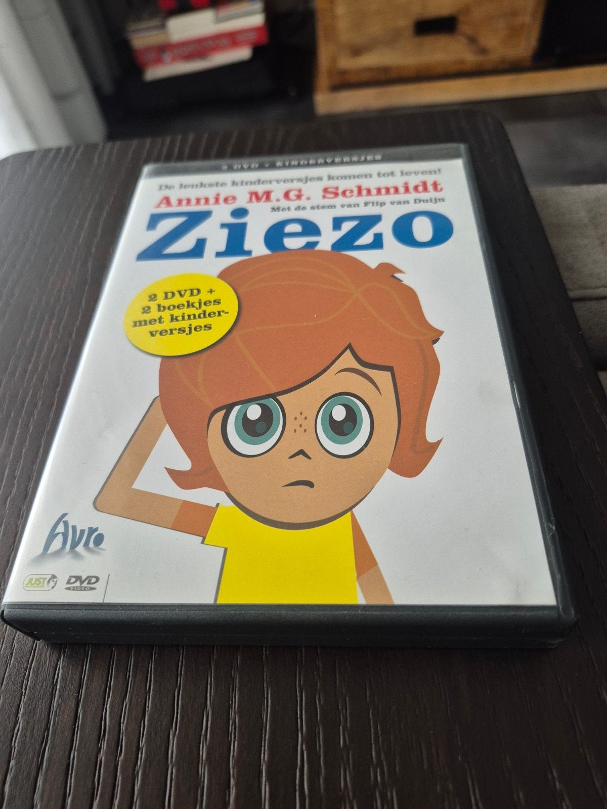 Ziezo Kinderversjes - Annie M.G. Schmidt (2 DVD + 2 boekjes), Gebruikt, Alle leeftijden, Tv-serie, Inclusief doosje