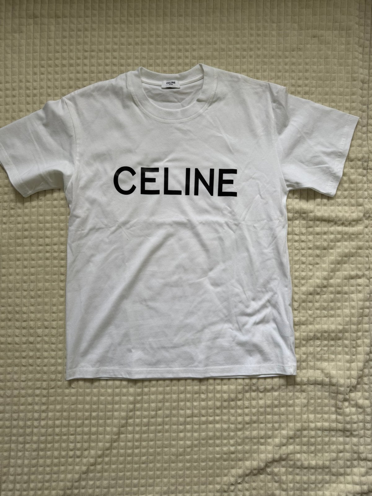 Celine paris T-shirt, Kleding | Heren, T-shirts, Ophalen of Verzenden, Zo goed als nieuw, Maat 46 (S) of kleiner, Wit