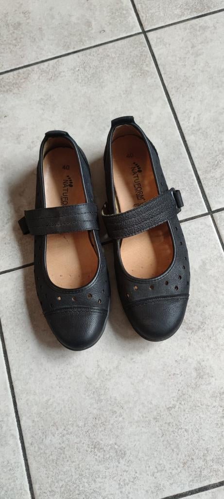 NATUFORM zwart balerina maat 40, Kleding | Dames, Schoenen, Ophalen of Verzenden, Zo goed als nieuw, Zwart