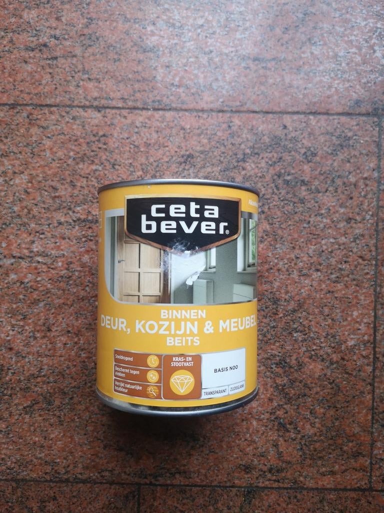 CetaBever Binnen Beits Transparant Zijdeglans 990ml, Ophalen of Verzenden