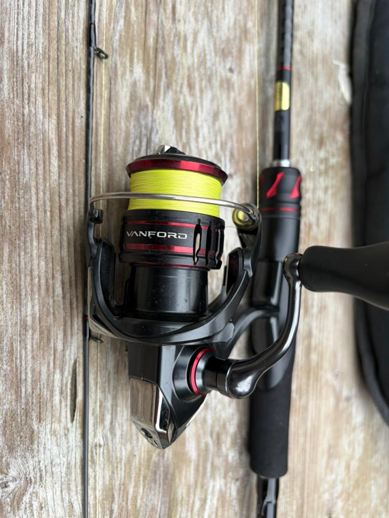 Shimano Zodias 280UL+-S/2 + Vanford 1000 High-end Ultralight, Watersport en Boten, Ophalen, Zo goed als nieuw
