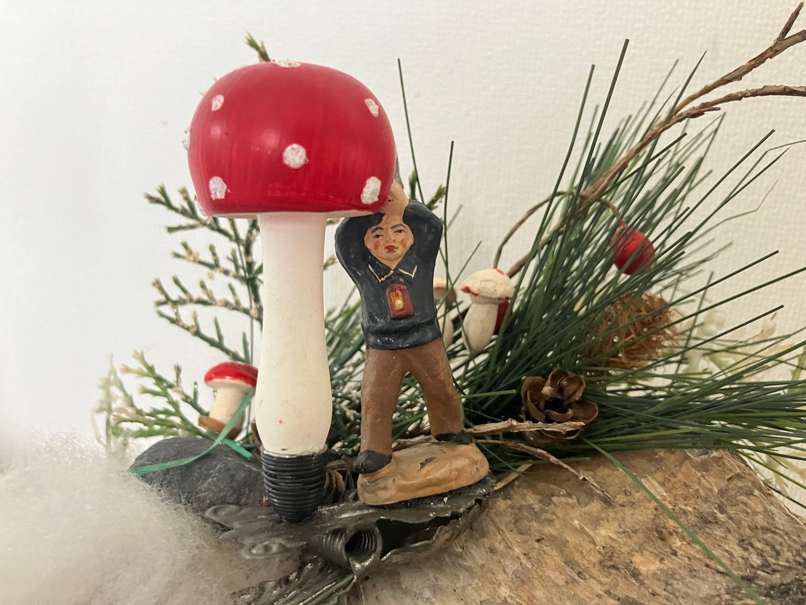 Oude dubbel kerstversiering, Ophalen of Verzenden