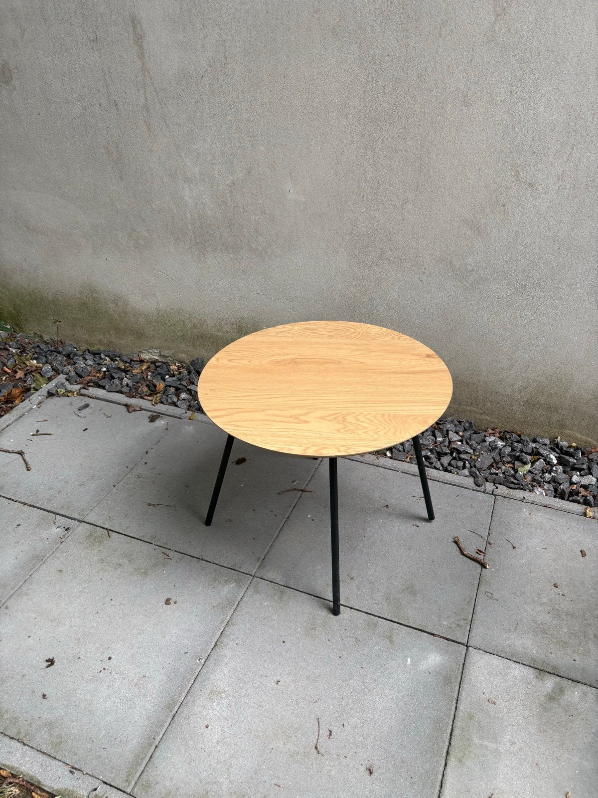 Jysk bijzettafel - Ovaal, Hout en Metaal, Ophalen, 50 – 75, Eu, Eu