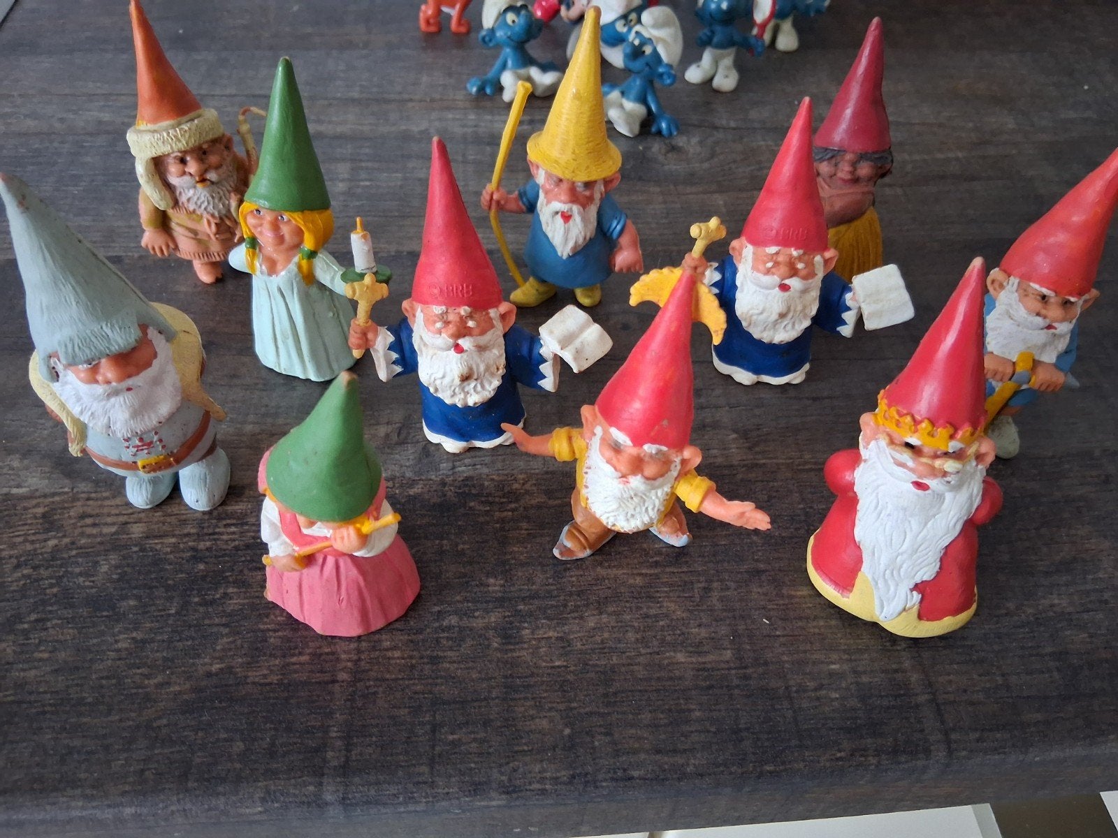 DAVID DE KABOUTER 11 vintage figuurtjes, Ophalen, Gebruikt