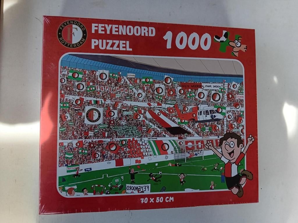 Feyenoord puzzel 1000 stukjes Nieuw!, Ophalen of Verzenden, 500 t/m 1500 stukjes, Nieuw