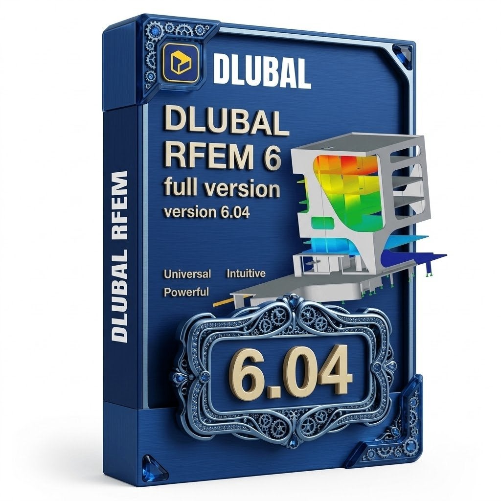 Dlubal RFEM 6.04 - structurele analyse, staal, beton en BIM, Computers en Software, Ophalen, Nieuw, Windows