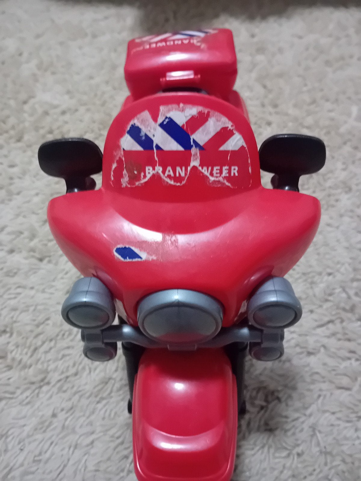 Brandweer Motor Speelgoed - Sticker Beschadigd, Ophalen of Verzenden, Gebruikt