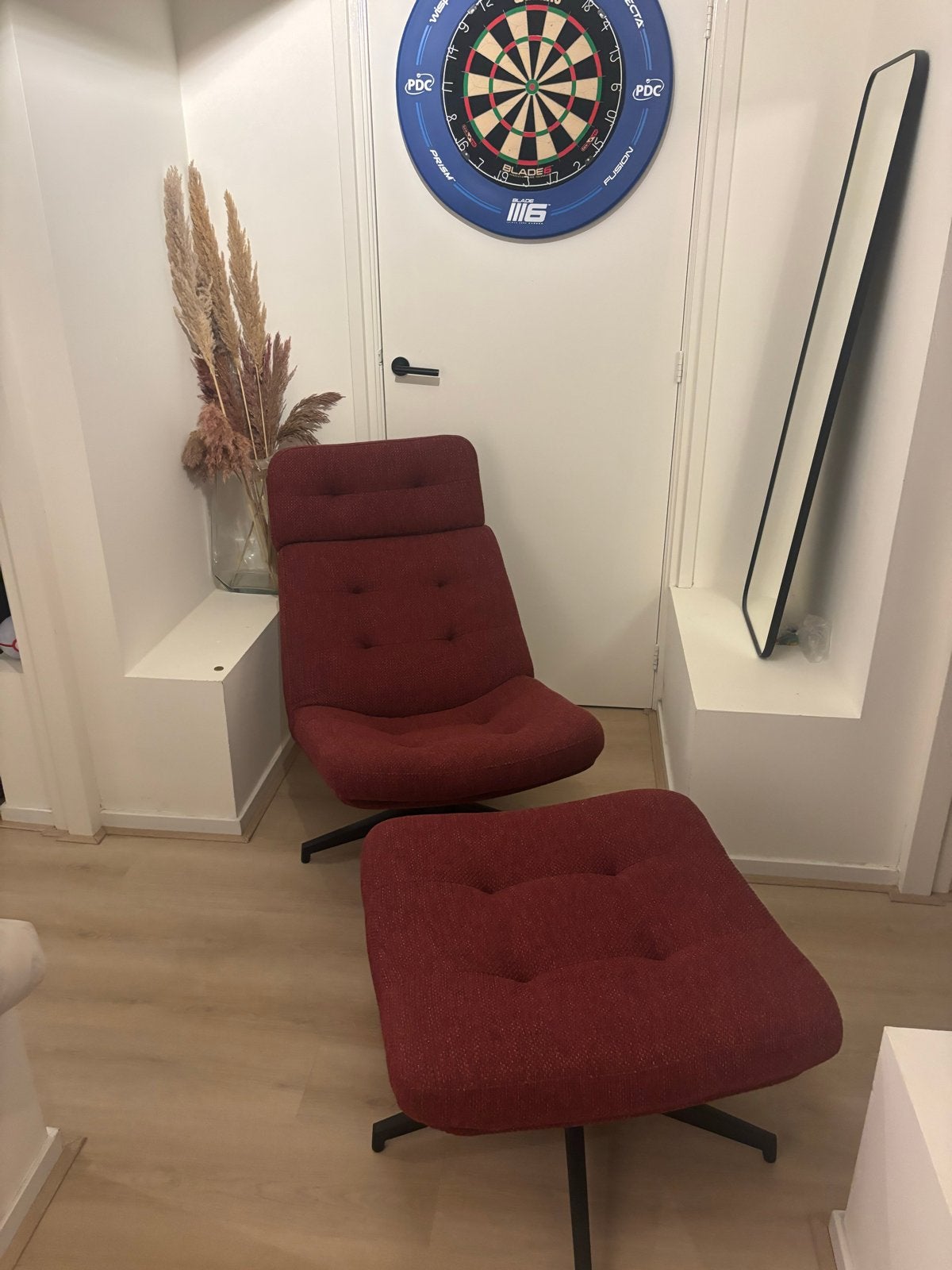 IKEA Havberg fauteuil inclusief voetensteun, Huis en Inrichting, Fauteuils, Ophalen, Zo goed als nieuw, Stof, 75 tot 100 cm
